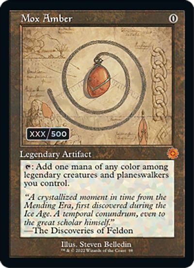 Mox Amber (Schematic) (Serial Numbered) card art