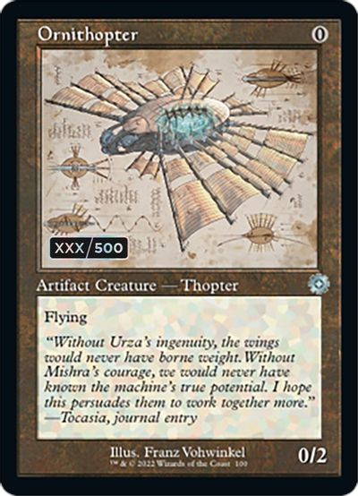 Ornithopter (Schematic) (Serial Numbered) card art
