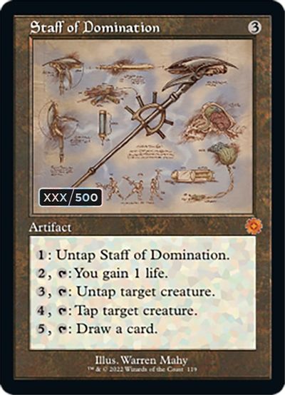 Staff of Domination (Schematic) (Serial Numbered) card art