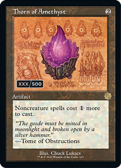 Thorn of Amethyst (Schematic) (Serial Numbered) card art