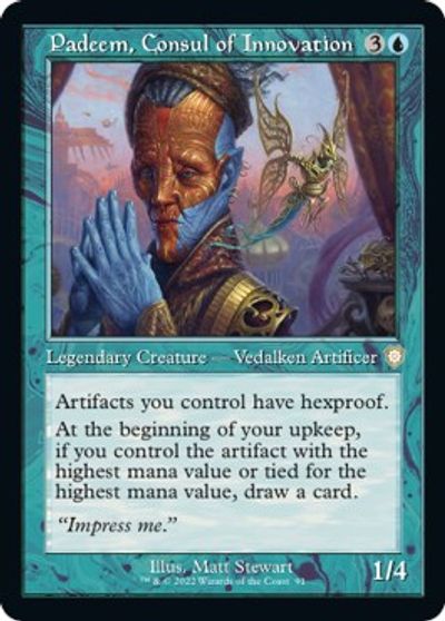 Padeem, Consul of Innovation (Retro Frame) card art