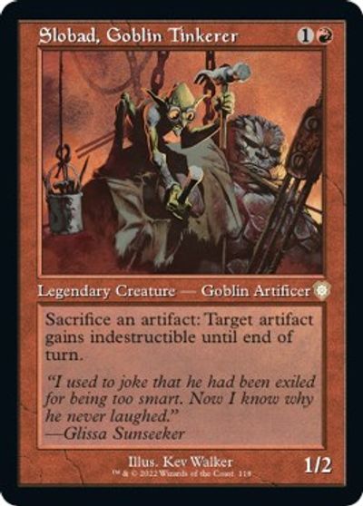 Slobad, Goblin Tinkerer (Retro Frame) card art