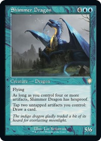 Shimmer Dragon (Retro Frame) card art