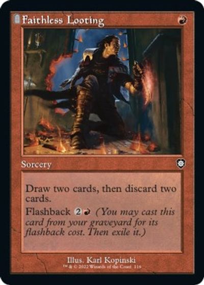 Faithless Looting (Retro Frame) card art