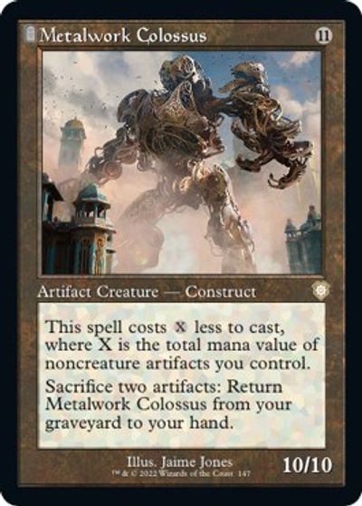 Metalwork Colossus (Retro Frame) card art