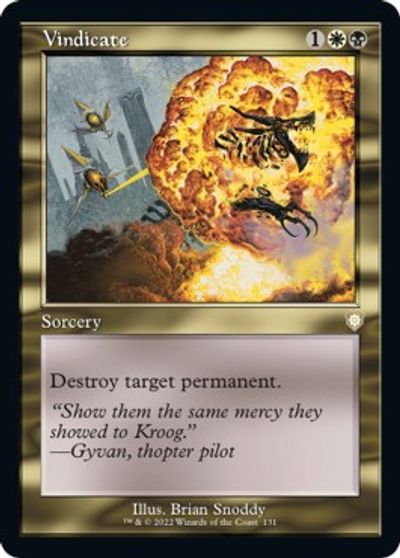 Vindicate (Retro Frame) card art