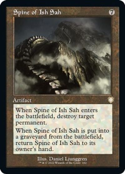 Spine of Ish Sah (Retro Frame) card art