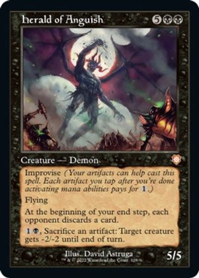 Herald of Anguish (Retro Frame) card art