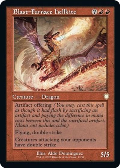 Blast-Furnace Hellkite (Retro Frame) card art