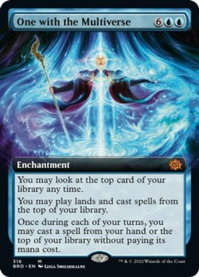 One with the Multiverse (Extended Art) card art