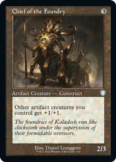 Chief of the Foundry (Retro Frame) card art