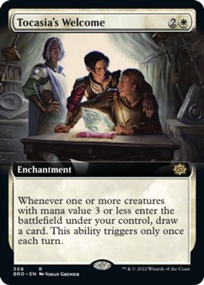 Tocasia's Welcome (Extended Art) card art