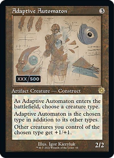 Adaptive Automaton (Schematic) (Serial Numbered) card art