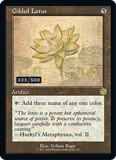 Gilded Lotus (Schematic) (Serial Numbered) card art