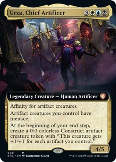 Urza, Chief Artificer (Extended Art) card art