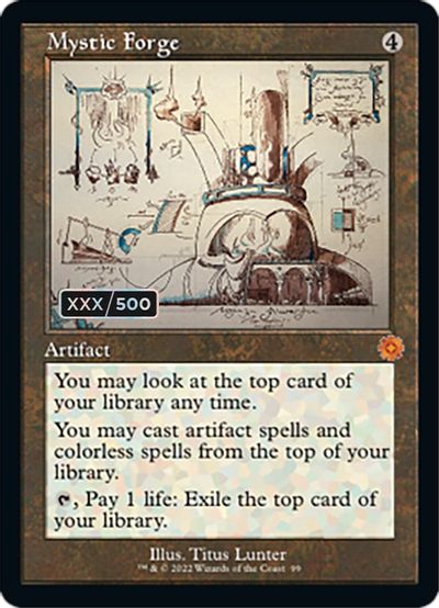Mystic Forge (Schematic) (Serial Numbered) card art
