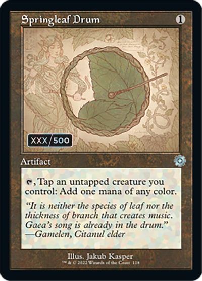 Springleaf Drum (Schematic) (Serial Numbered) card art