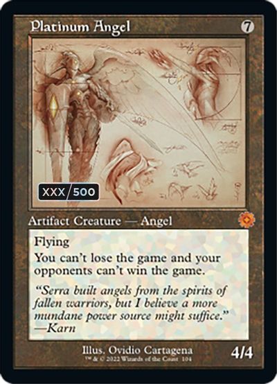 Platinum Angel (Schematic) (Serial Numbered) card art