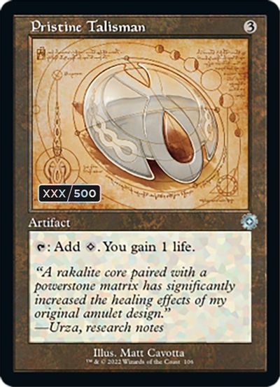 Pristine Talisman (Schematic) (Serial Numbered) card art