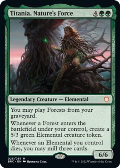 Titania, Nature's Force card art
