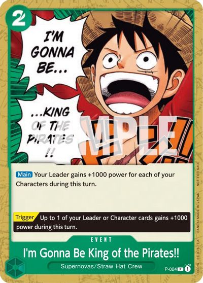 I'm Gonna Be King of the Pirates!! card art