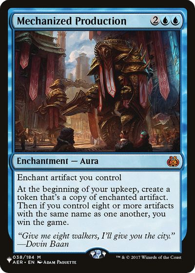 Mechanized Production card art