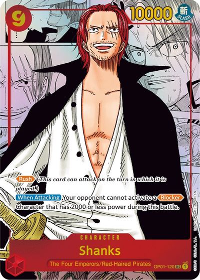 Shanks (Parallel) (Manga) (Alternate Art) card art