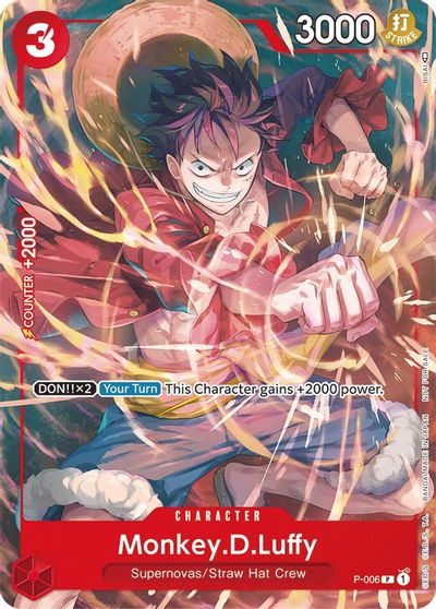 Monkey.D.Luffy - P-006 (Tournament Pack Vol. 1) card art