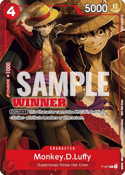 Monkey.D.Luffy - P-007 (Winner Pack Vol. 1) card art