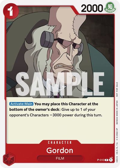 Gordon (One Piece Film Red) card art