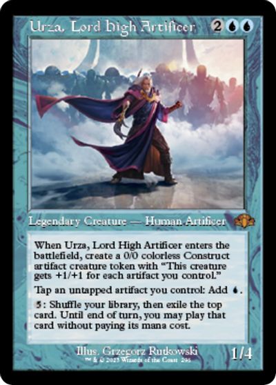 Urza, Lord High Artificer (Retro Frame) card art