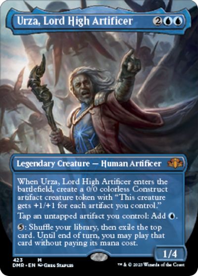 Urza, Lord High Artificer (Borderless) card art