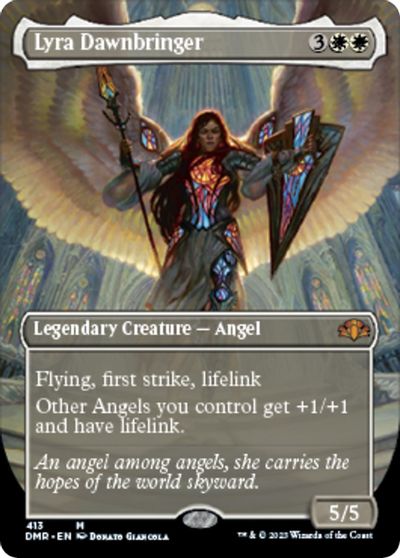 Lyra Dawnbringer (Borderless) card art