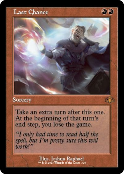 Last Chance (Retro Frame) card art