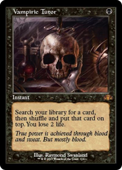 Vampiric Tutor (Retro Frame) card art