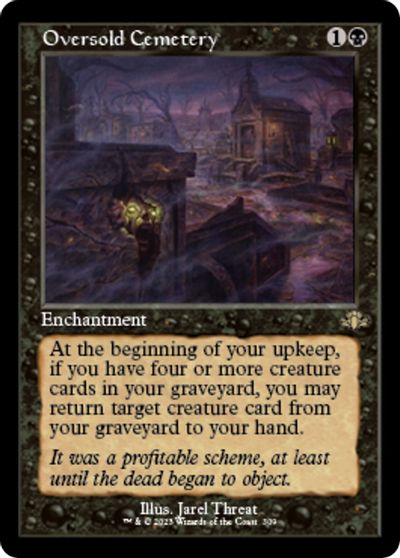 Oversold Cemetery (Retro Frame) card art