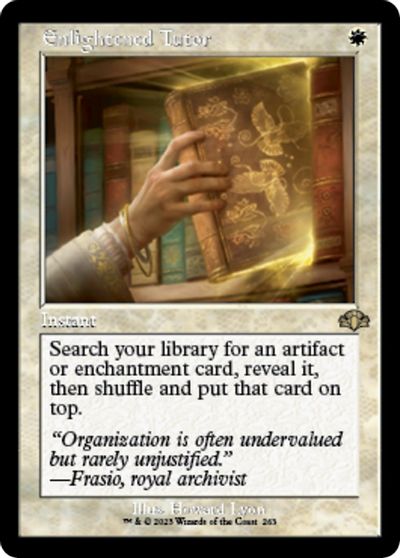 Enlightened Tutor (Retro Frame) card art