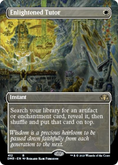 Enlightened Tutor (Borderless) card art