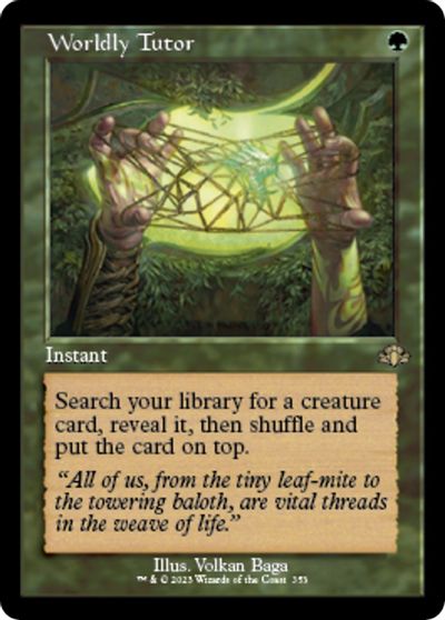 Worldly Tutor (Retro Frame) card art