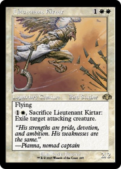 Lieutenant Kirtar (Retro Frame) card art