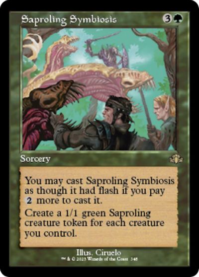 Saproling Symbiosis (Retro Frame) card art