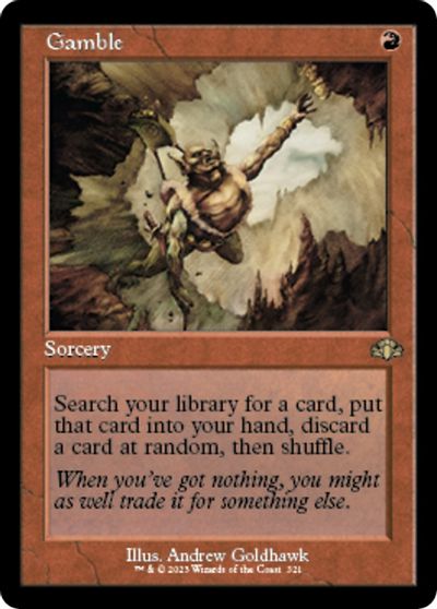 Gamble (Retro Frame) card art