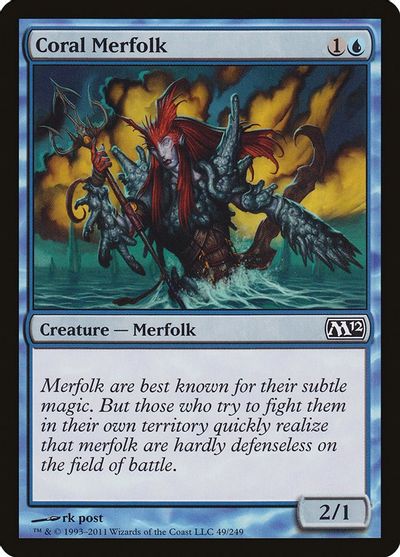 Coral Merfolk card art