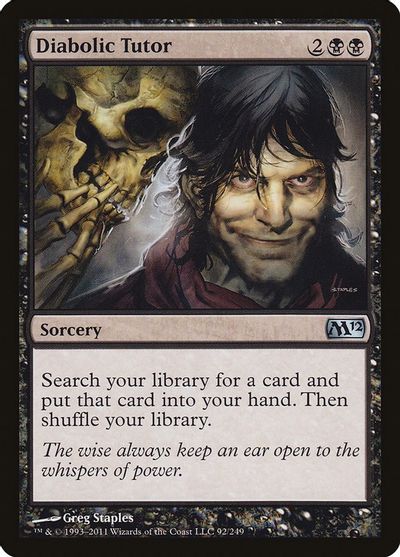 Diabolic Tutor card art