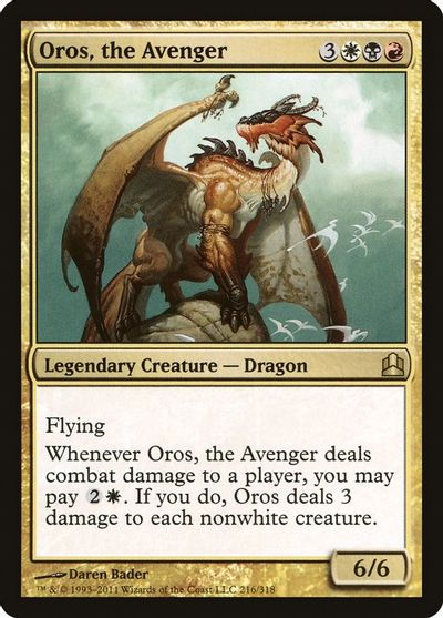 Oros, the Avenger card art