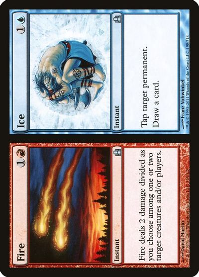Fire // Ice card art