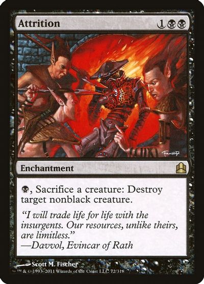Attrition card art