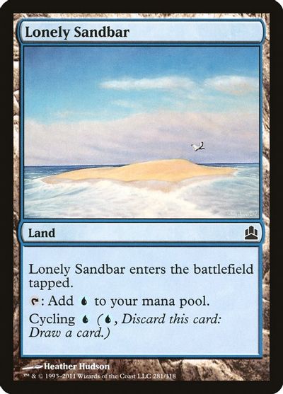 Lonely Sandbar card art