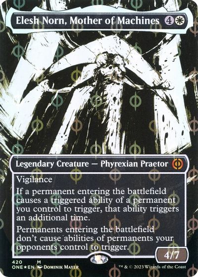 Elesh Norn, Mother of Machines (Showcase) (Step-and-Compleat Foil) card art
