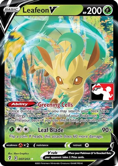 Leafeon V - 007/203 card art